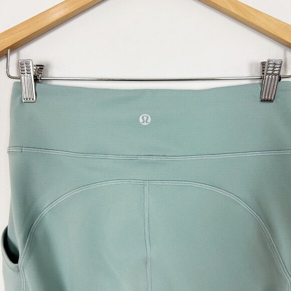 Lululemon Invigorate High Rise Crop Leggings Misty Glade Size 6 Women's - Picture 5 of 6